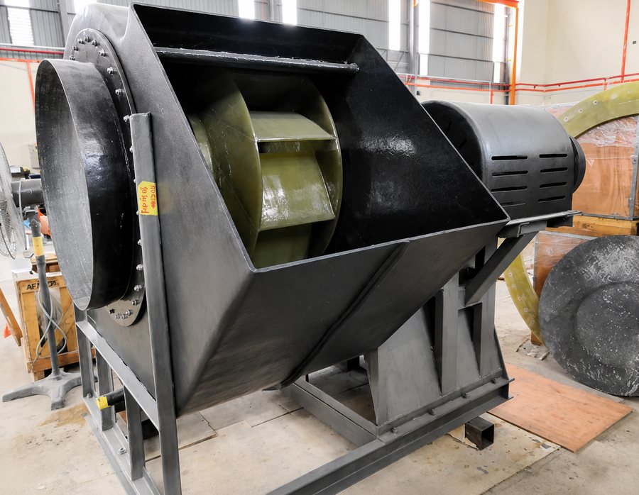 FRP blower fan fabricated by L&S Advance
