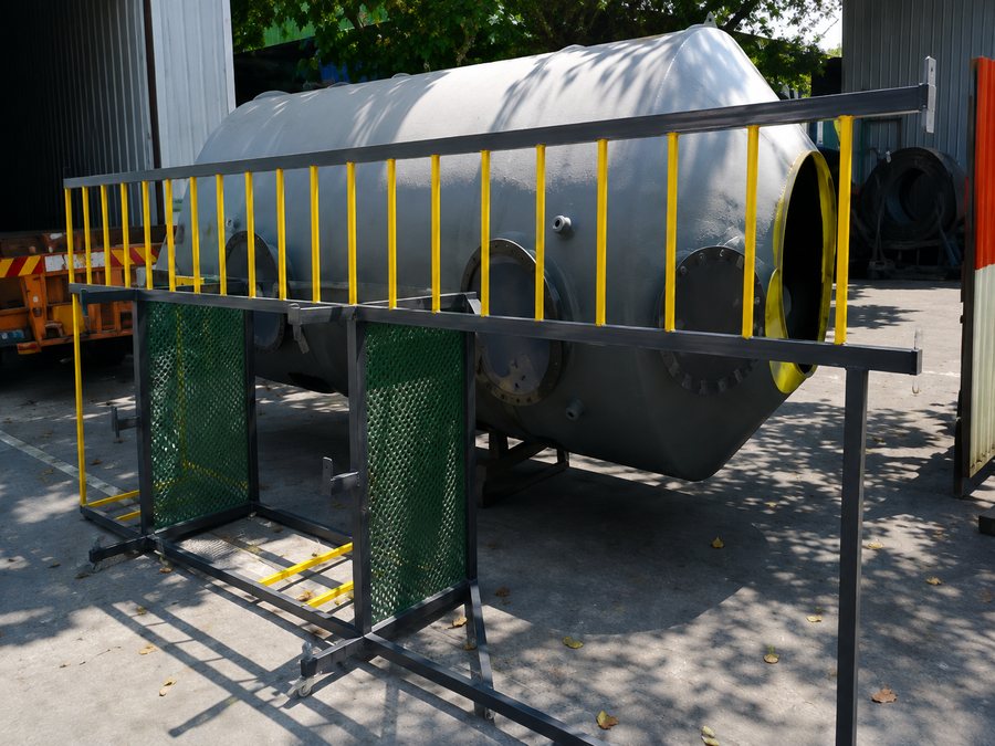 FRP scrubber tower fabricated by L&S Advance